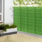 24-Pack 15inch x 11inch Artificial Grass Wall Panels - UV Protected Backdrop Greenery for Balcony & Patio
