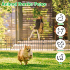 10/20/30 Pack Decorative Garden Fence, 16.5in H Rustproof Metal Wire Animal Barrier for Dogs & Rabbits, Border Fence for Landscaping