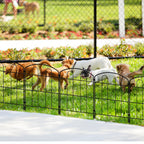Decorative Garden Fence - Metal Rustproof Wire Border Sections