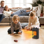 1500W Oscillating Ceramic Room Heater with Adjustable Thermostat and Safety Features for Home or Office