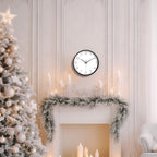 10 Inch Black, Rose Gold Wall Clock Battery Operated Silent & Non-Ticking Wall Clock for Home Office Bathroom, Living Room, Kitchen