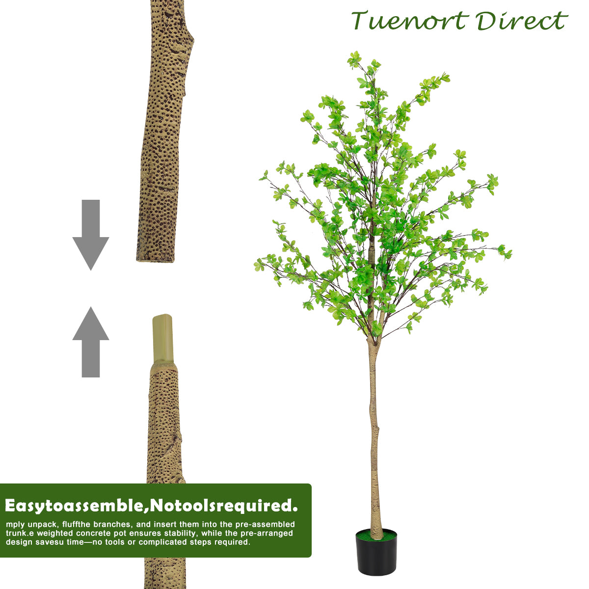 6ft Artificial Olive Tree, Tall Lifelike Faux Olive Tree with Natural Wood Trunk & Silvery Green Leaves for Indoor Home Decor
