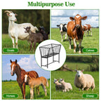 Heavy-Duty Metal Goats & Sheep Hay Feeder with Stand