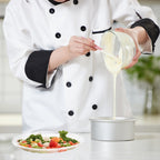 50-Piece White Round Disposable Lunch Plates - Microwave Safe Plastic Serving Trays - Heavy Duty Party Supplies for Events