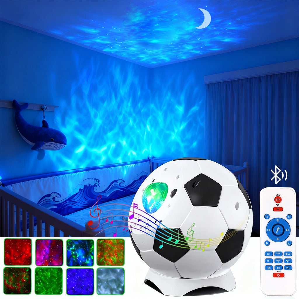 Soccer star light. HD nebula star projector. Galaxy light projector. Ambient light.