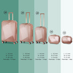 5 PCS Luggage Set PC+ABS Hardside Lightweight Suitcase w/Spinner Wheels TSA Lock