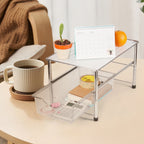 Multi-Functional Kitchen Sink Organizer, Appliance Storage Shelf with Sliding Pull-Out Drawer