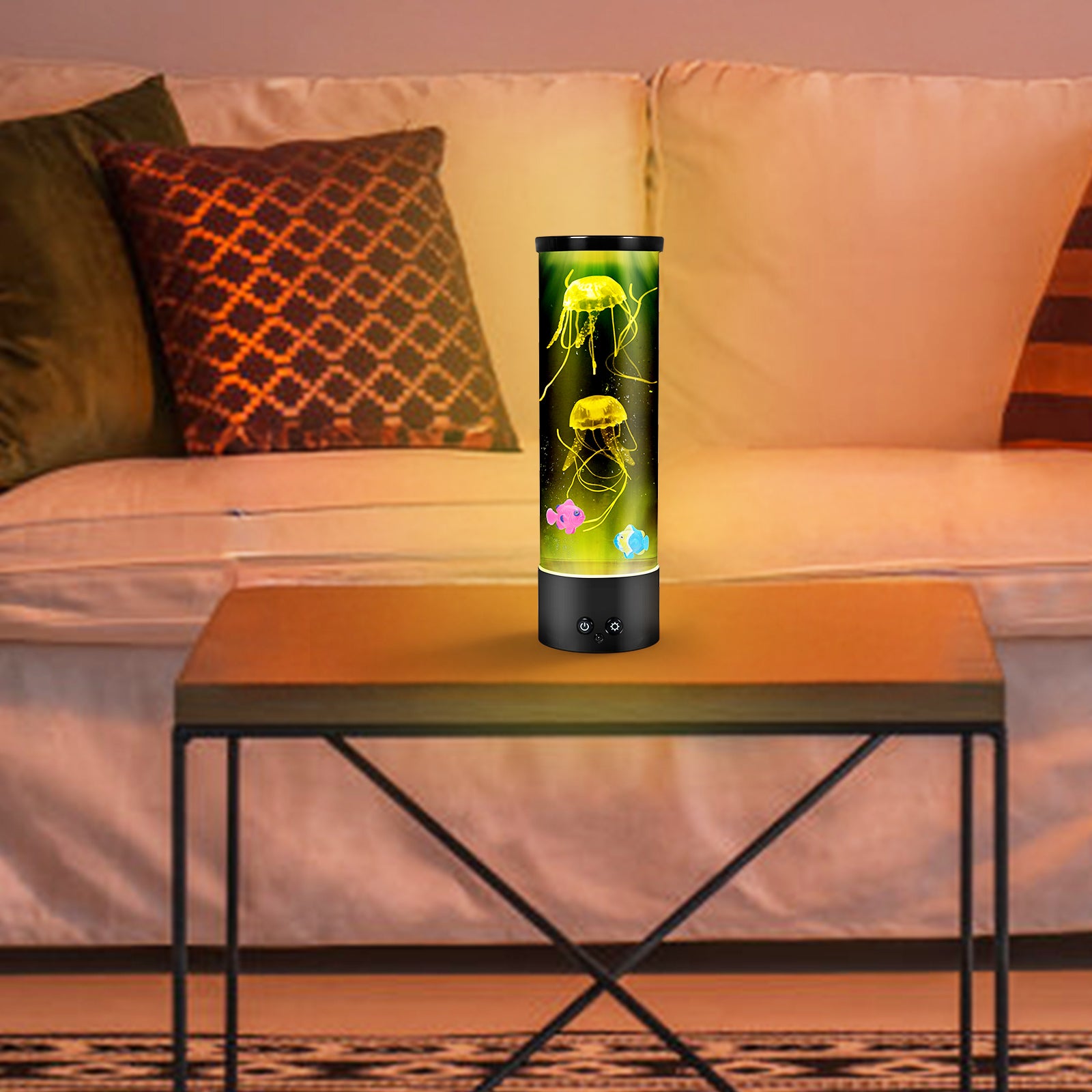17-Color Jellyfish Lava Lamp with Remote Control - Electric Aquarium Night Light for Home & Office Desktop Decor - Ideal Gift for Kids & Adults