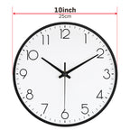 10 Inch Black, Rose Gold Wall Clock Battery Operated Silent & Non-Ticking Wall Clock for Home Office Bathroom, Living Room, Kitchen