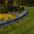 LED Solar In‑Ground Disk Lights, Waterproof Outdoor Garden Ground Lights