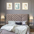 Modern Black Metal & Acrylic Table Lamps (Set of 2)， Sleek Nightstand Lights for Bedrooms.