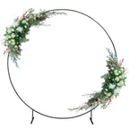 7.2 Feet, Outdoor Garland, Balloon Arch, Metal Round Background Stand, Stable Arch Background Stand, Round Background Stand for Wedding Birthday Party Baby Shower Party Decoration