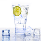 Reusable Ice Cubes 30 Count BPA Free Cooling Ice Squares, Reusable Freezer Ice for Cocktail Whiskey Drinks