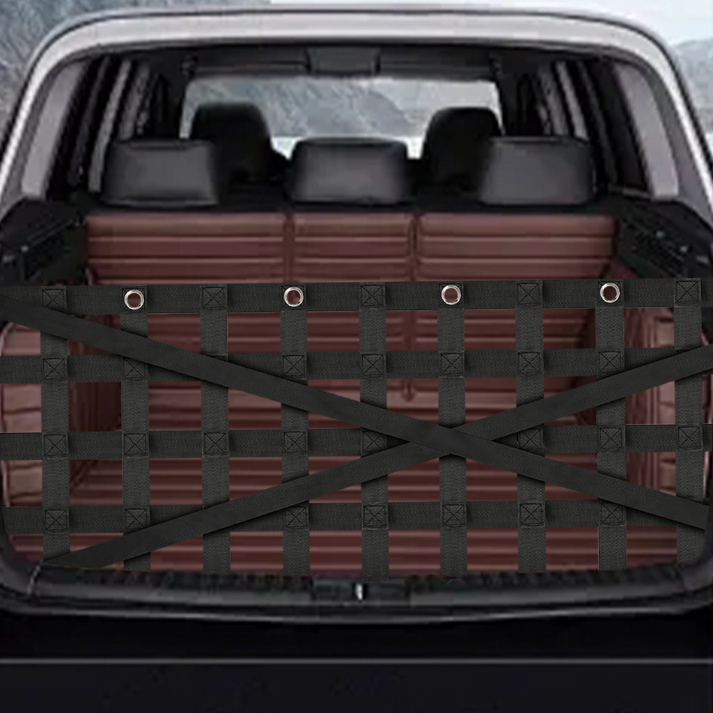 Heavy-Duty Pickup Tailgate Cargo Net - 52'' x 17'' Universal Truck Bed Netting with Storage Bag - Fits SUV, Ford, Toyota for Secure Hauling