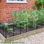 35-Pack Square Garden Fence, 22"H x 37ft L Rust-Resistant Metal Animal Barrier for Large Yards