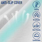 Twin XL 2 Inch Gel Memory Foam Mattress Topper -  With Washable Cover, Ideal for Home & College Dorms, Available in Twin/Full/XL Sizes