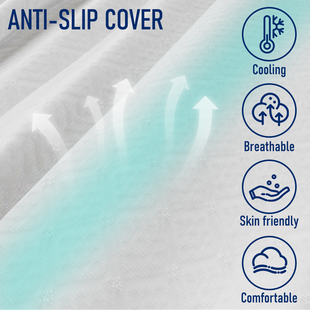Twin XL 2 Inch Gel Memory Foam Mattress Topper -  With Washable Cover, Ideal for Home & College Dorms, Available in Twin/Full/XL Sizes