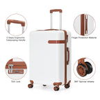 3 Piece Hardshell Luggage Set, Spinner Wheels, Lightweight Suitcase, TSA Locks Fashion Travel Suitcase Trolley Case, 20/24/28 Inches