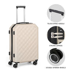 3PCS Travel Trolley Case Hardside Spinner Luggage Bag Set Lightweight 20/24/28 inch