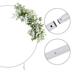 7.2 Feet, Outdoor Garland, Balloon Arch, Metal Round Background Stand, Stable Arch Background Stand, Round Background Stand for Wedding Birthday Party Baby Shower Party Decoration