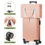 2 Piece Carry On Luggage Set with Bonus Foldable Duffel Bag, 20 Inch Spinner Suitcase with Built-in Hook for Extra Bag, TSA Lock, Telescopic Handle Perfect for Back to School, Business Trip and Weekend Getaway