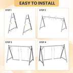 Chicken Perch & Swing Set - Durable Chicken Roosting Bars for Coop Accessories & Activity Play Toys