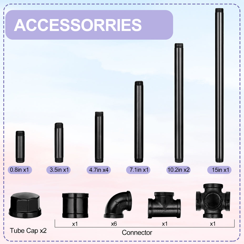 Industrial Freestanding Metal Piping Bathroom Tissue Dispenser and Reserve Storage Rack Stand