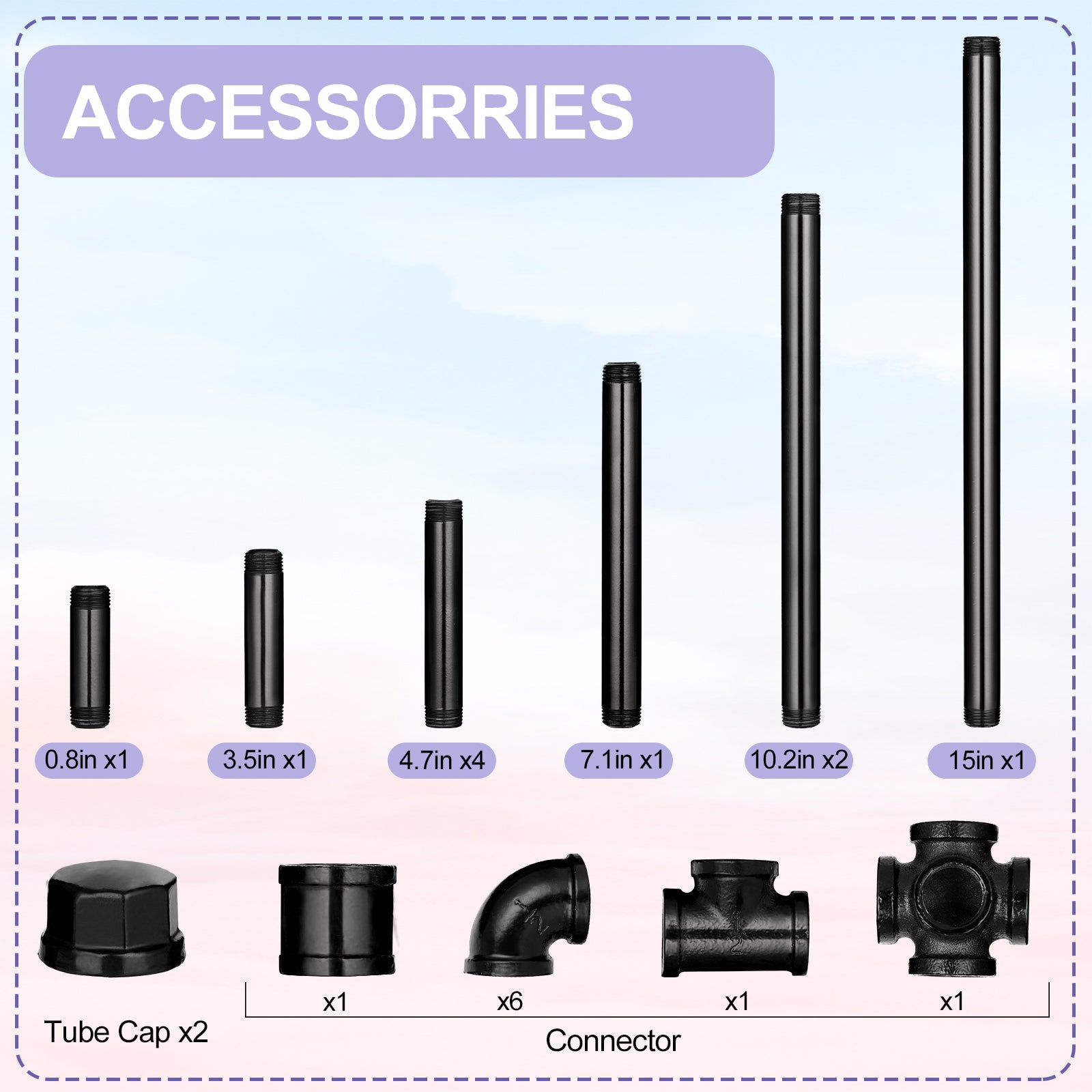 Industrial Freestanding Metal Piping Bathroom Tissue Dispenser and Reserve Storage Rack Stand