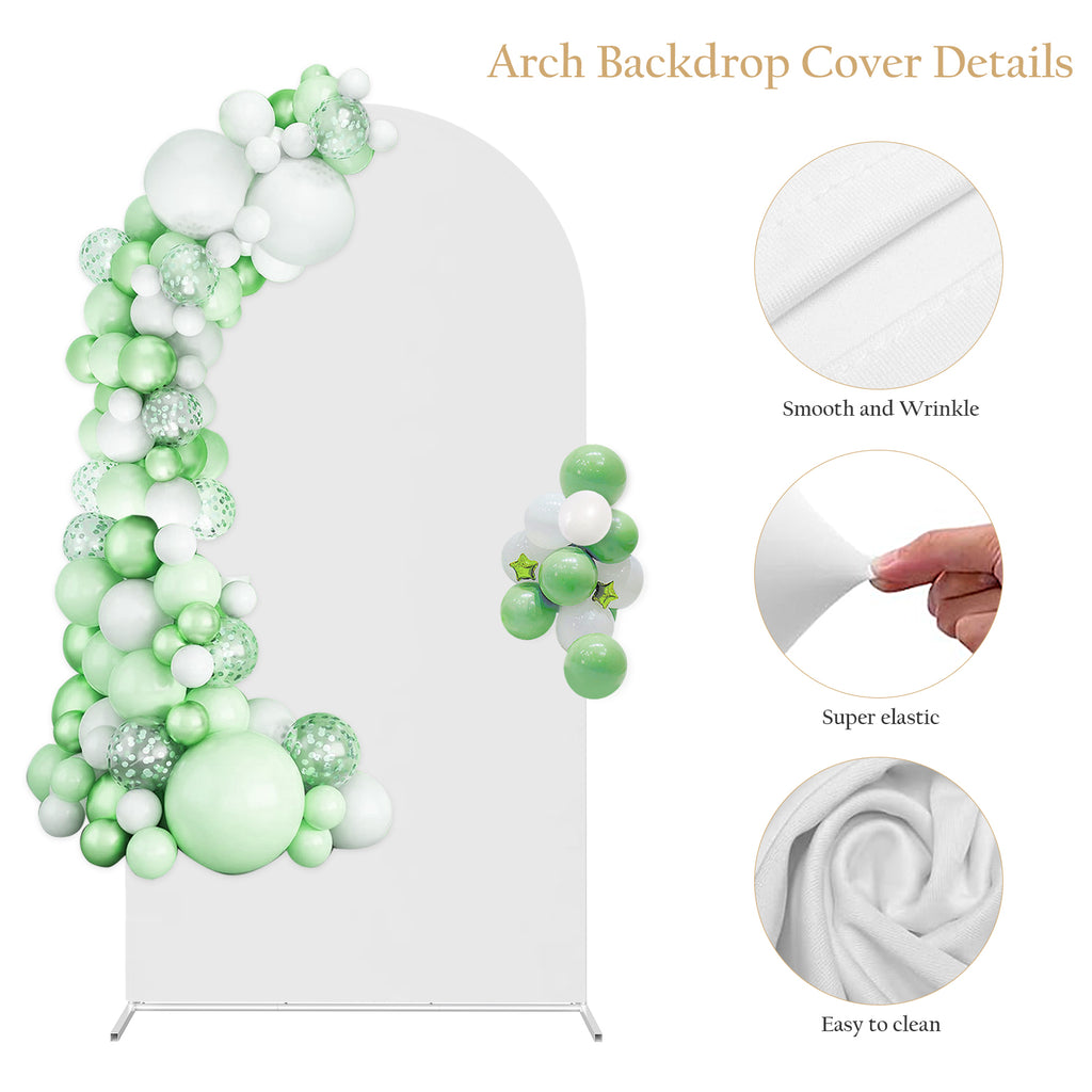 7. 3FT Wedding Balloon Arch Stand w/Spandex Arch Cover for Wedding Birthday Party