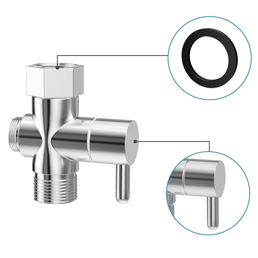 Handheld Bidet Sprayer Kit for Toilet - Stainless Steel Bathroom Diaper Sprayer - Easy DIY Installation Personal Hygiene Shower System