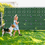 91inch x 46inch Artificial Evergreen Ivy Privacy Fence - Faux Vine Panel for Wall Decor & Backyard Privacy