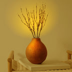 Set of 5 LED Willow Branch Lights - Battery Operated Realistic Twig Fairy Lighting for Interior Home Decor and Ambient Illumination