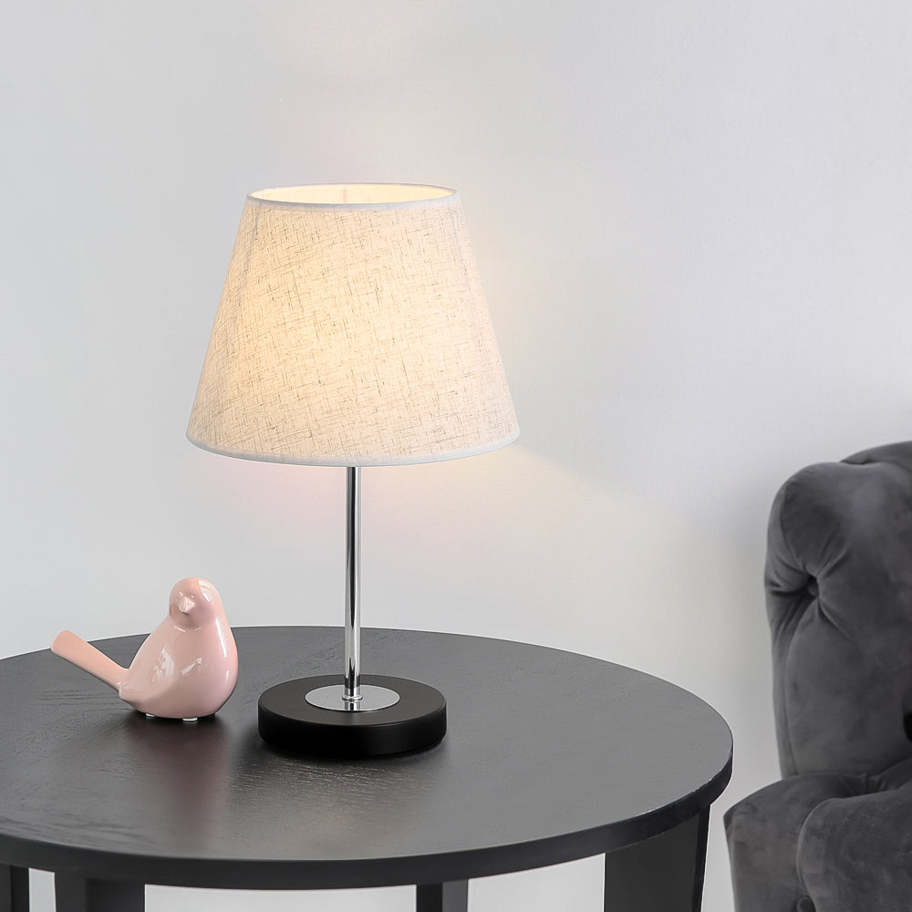 Bedlight, fabric lampshade night decoration light, small night light. Modern desk lamp - bedside table lamp. Used for bedrooms, offices, living rooms, and study rooms.