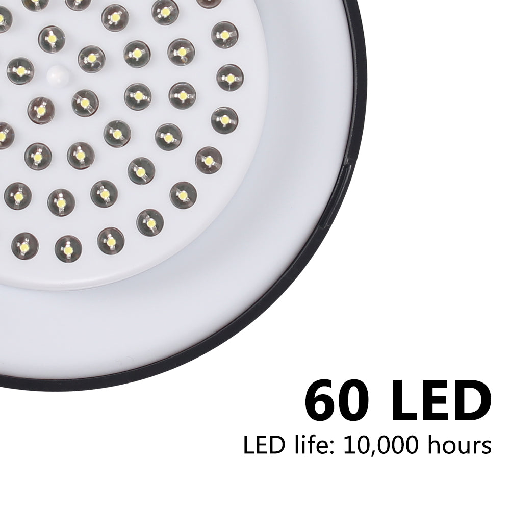 60-LED Rechargeable Portable Camping Tent Lantern for Outdoor & Emergency Use