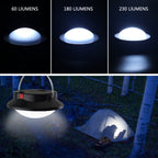 60-LED Rechargeable Portable Camping Tent Lantern for Outdoor & Emergency Use