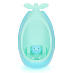 Cute Boys' Stand-Up Potty Training Urinal with Leakproof Design (Green/Blue)