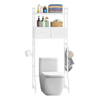 Over The Toilet Storage Cabinet - Freestanding Bathroom Organizer with Drawer