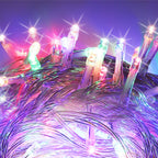 72FT 200 LED Fairy String Lights with 8 Lighting Modes Plug in Twinkle String Lights Waterproof for Indoor Outdoor Bedroom Yard Proposal Wedding Party Decor