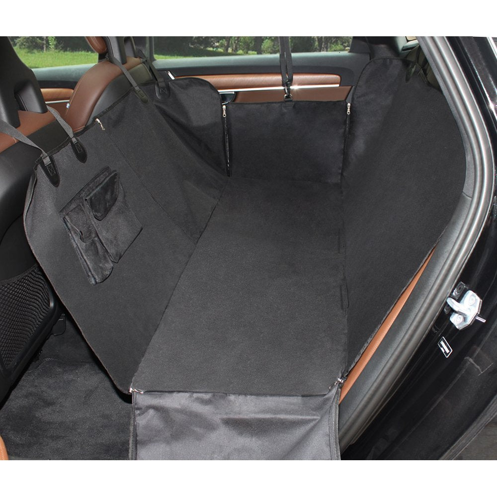 Waterproof Dog Seat Cover Hammock, Scratch-Proof Nonslip Pet Back Seat Protector for Cars, Trucks & SUVs