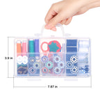 Complete Household Sewing Thread Set, All-Purpose Polyester Threads with Portable Storage Case