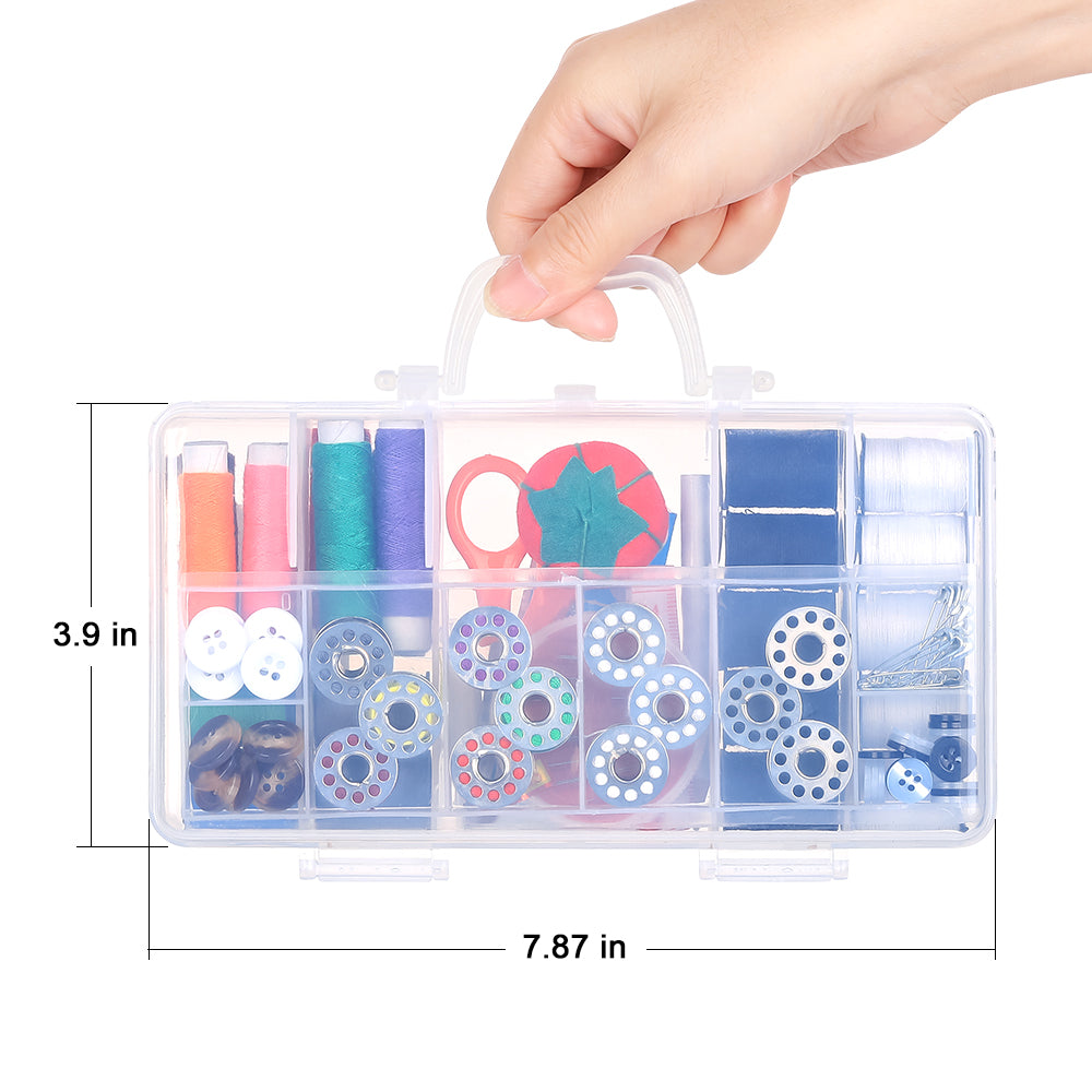 Complete Household Sewing Thread Set, All-Purpose Polyester Threads with Portable Storage Case