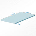 Twin XL 2 Inch Gel Memory Foam Mattress Topper -  With Washable Cover, Ideal for Home & College Dorms, Available in Twin/Full/XL Sizes