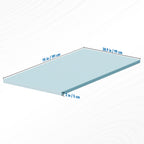 Twin XL 2 Inch Gel Memory Foam Mattress Topper -  With Washable Cover, Ideal for Home & College Dorms, Available in Twin/Full/XL Sizes