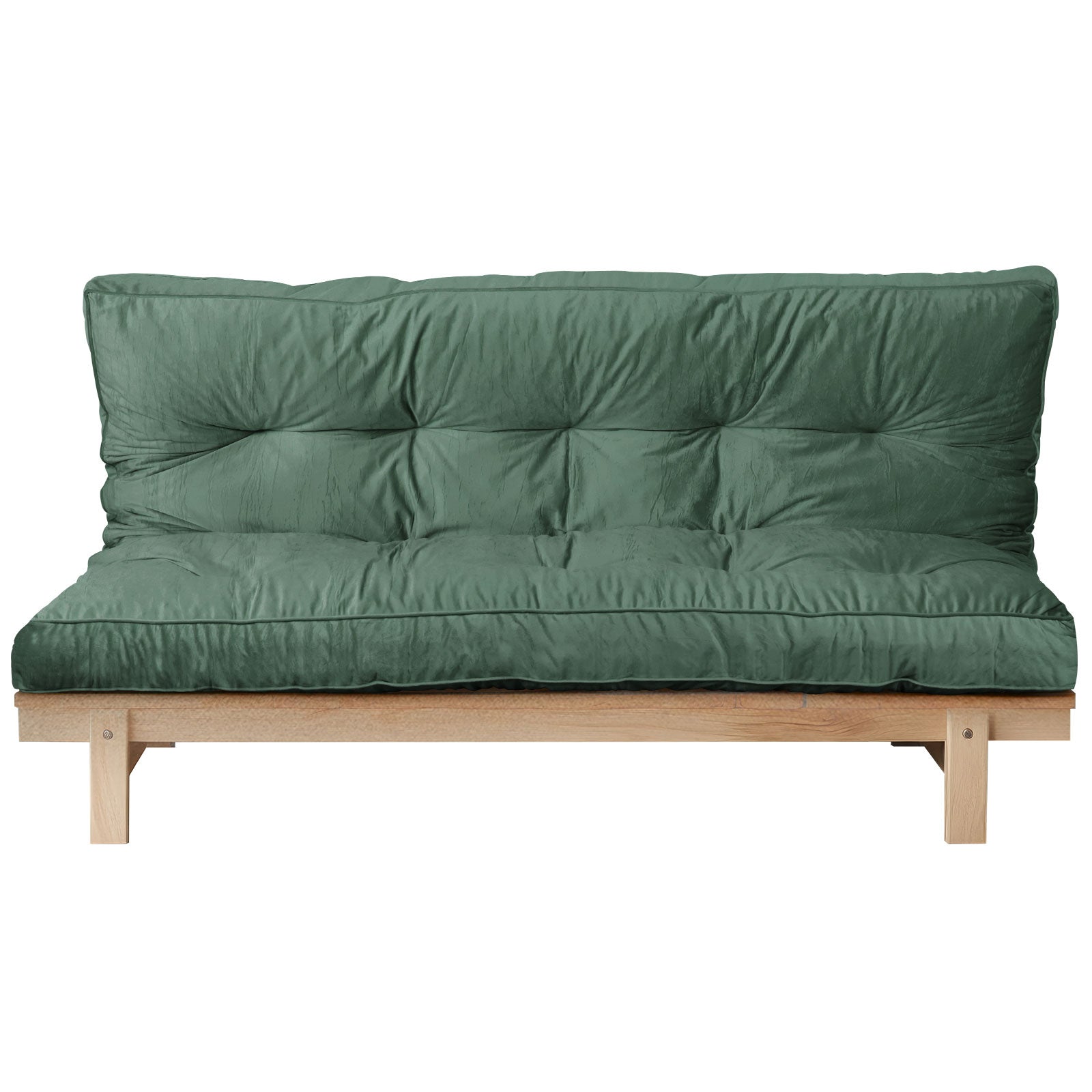 Full Size 6" Floor Futon Mattress, High Density Shredded Foam Folding Mattress for Adults, Gray Flannel