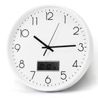 12 Inch Rose Gold Silent Wall Clock - Modern Minimalist Non-Ticking Clock for Living Room, Bedroom, Kitchen, Battery Operated, Large Easy-to-Read Display