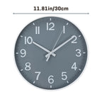 12 Inch Rose Gold Silent Wall Clock - Modern Minimalist Non-Ticking Clock for Living Room, Bedroom, Kitchen, Battery Operated, Large Easy-to-Read Display