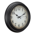 12 Inch Rose Gold Silent Wall Clock - Modern Minimalist Non-Ticking Clock for Living Room, Bedroom, Kitchen, Battery Operated, Large Easy-to-Read Display