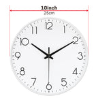 10 Inch Black, Rose Gold Wall Clock Battery Operated Silent & Non-Ticking Wall Clock for Home Office Bathroom, Living Room, Kitchen