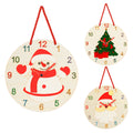 Kids DIY Hand Painted Wood Wall Clock, Creative Craft Kit with Paint Set for Children