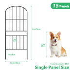 10-Pack Decorative Arched Garden Fence - Rustproof Metal Wire Section - No-Dig Border for Landscape & Flowers,